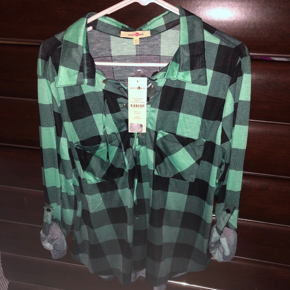 Green ombré long sleeve